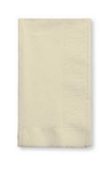 Creative Converting 279161 Ivory Dinner Napkin, 2 Ply, 1/8 Fold Solid Bulk (Case of 600)
