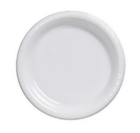 Creative Converting 28000031 White Banquet Plate, Plastic Solid (Case of 240)