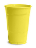 Creative Converting 28102081 Mimosa Plastic Cups, 16 Oz Solid (Case of 240)