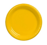 Creative Converting 28102111 School Bus Yellow Luncheon Plate, Plastic Solid (Case of 240)