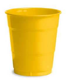 Creative Converting 28102171 School Bus Yellow Plastic Cups, 12 Oz Solid (Case of 240)