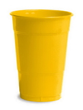 Creative Converting 28102181 School Bus Yellow Plastic Cups, 16 Oz Solid (Case of 240)