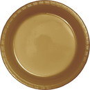 Creative Converting 28103031 Glittering Gold Plastic Banquet Plates