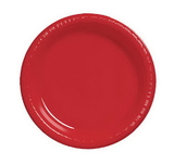 Creative Converting 28103111 Classic Red Luncheon Plate, Plastic Solid (Case of 240)