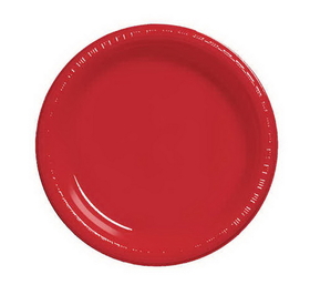 Creative Converting 28103131 Classic Red Banquet Plate, Plastic Solid (Case of 240)