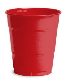 Creative Converting 28103171 Classic Red Plastic Cups, 12 Oz Solid (Case of 240)