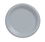 Creative Converting 28106031 Shimmering Silver Banquet Plate, Plastic Solid (Case of 240)