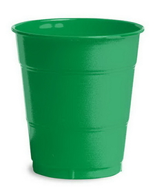Creative Converting 28112071 Emerald Green Plastic Cups, 12 Oz Solid (Case of 240)