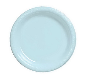 Creative Converting 28157011 Pastel Blue Luncheon Plate, Plastic Solid (Case of 240)