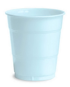 Creative Converting 28157071 Pastel Blue Plastic Cups, 12 Oz Solid (Case of 240)