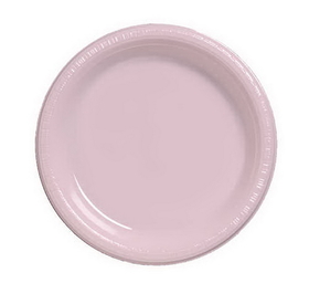 Creative Converting 28158011 Classic Pink Luncheon Plate, Plastic Solid (Case of 240)