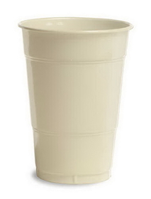 Creative Converting 28161081 Ivory Plastic Cups, 16 Oz Solid (Case of 240)