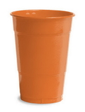 Creative Converting 28191081 Sunkissed Orange Plastic Cups, 16 Oz Solid (Case of 240)