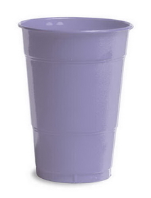 Creative Converting 28193081 Luscious Lavender Plastic Cups, 16 Oz Solid (Case of 240)