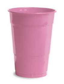 Creative Converting 28304281 Candy Pink Plastic Cups, 16 Oz Solid (Case of 240)
