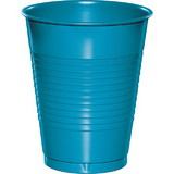 Creative Converting 28313181 Turquoise Blue Plastic Cups