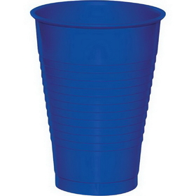 Creative Converting 28314771 Cobalt Premium Plastic Cups 12 Oz., CASE of 240