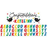 Creative Converting 291446 Graduation Décor Giant Party Banner, Grad With Attchmnts, CASE of 6