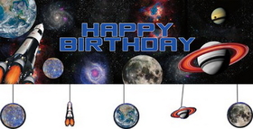 Creative Converting 295533 Space Blast Giant Party Banner (6pks Case)
