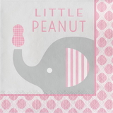Creative Converting 316941 Little Peanut - Girl Luncheon Napkin, Little Peanut (Case Of 12)