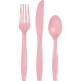 Creative Converting 317355 Classic Pink Assorted Cutlery Cl Pink, CASE of 216