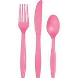 Creative Converting 317356 Candy Pink Assorted Cutlery Cn Pink, CASE of 216