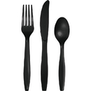 Creative Converting 317357 Black Velvet Assorted Cutlery Black, CASE of 216