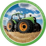 Creative Converting 318054 Tractor Time Dinner Plate, CASE of 96