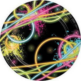 Creative Converting 318131 Glow Party Luncheon Plate, CASE of 96