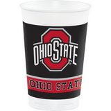 Creative Converting 318561 Ohio State Univ 20 Oz Plastic Cups, CASE of 96