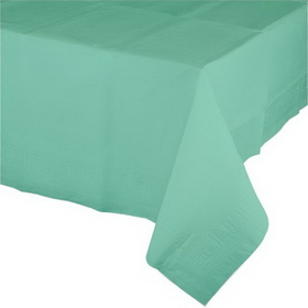 Creative Converting 318896 Fresh Mint Tablecover 54"X 108" Tis/Poly, CASE of 6