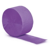 Creative Converting 318910 Amethyst Crepe Streamers 81', CASE of 12