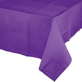 Creative Converting 318935 Amethyst Tablecover 54"X 108" Tis/Poly, CASE of 6