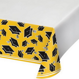 Creative Converting 320102 School Spirit Yellow Tablecover, CASE of 12