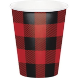Creative Converting 321827 Buffalo Plaid Hot/Cold Cups 9Oz. (Case Of 12)