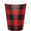 Creative Converting 321827 Buffalo Plaid Hot/Cold Cups 9Oz. (Case Of 12)