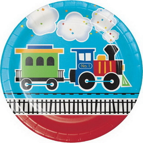 Creative Converting 322203 All Aboard Dinner Plate, CASE of 96