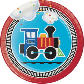 Creative Converting 322204 All Aboard Luncheon Plate, CASE of 96