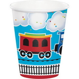 Creative Converting 322216 All Aboard Hot/Cold Cups 9 Oz., CASE of 96