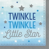 Creative Converting 322231 One Little Star - Boy Luncheon Napkin, Twinkle, CASE of 192