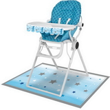 Creative Converting 322236 One Little Star - Boy High Chair Kit, CASE of 6