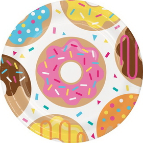 Creative Converting 322296 Donut Time Dinner Plate (Case Of 12)