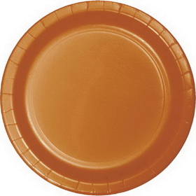 Creative Converting 323380 Pumpkin Spice Luncheon Plate, CASE of 240