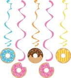 Creative Converting 324238 Donut Time Dizzy Danglers Assorted (Case Of 6)