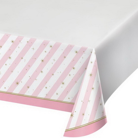 Creative Converting 324446 Twinkle Toes Plastic Tablecover Border,  54" X 102", CASE of 6