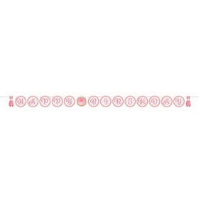 Creative Converting 324448 Twinkle Toes Ribbon Banner Shaped, CASE of 6
