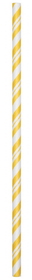 Creative Converting 324490 D&#233;cor Straws Pr Stripe School Bus Yellow, CASE of 144