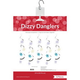Creative Converting 324750 Décor Dizzy Danglers, Snowflakes, CASE of 60
