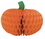 Creative Converting 324754 D&#233;cor Honeycomb Centerpiece, 6" Pumpkin, CASE of 12
