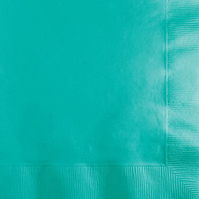 Creative Converting 324767 Teal Lagoon Beverage Napkin 2Ply, CASE of 600